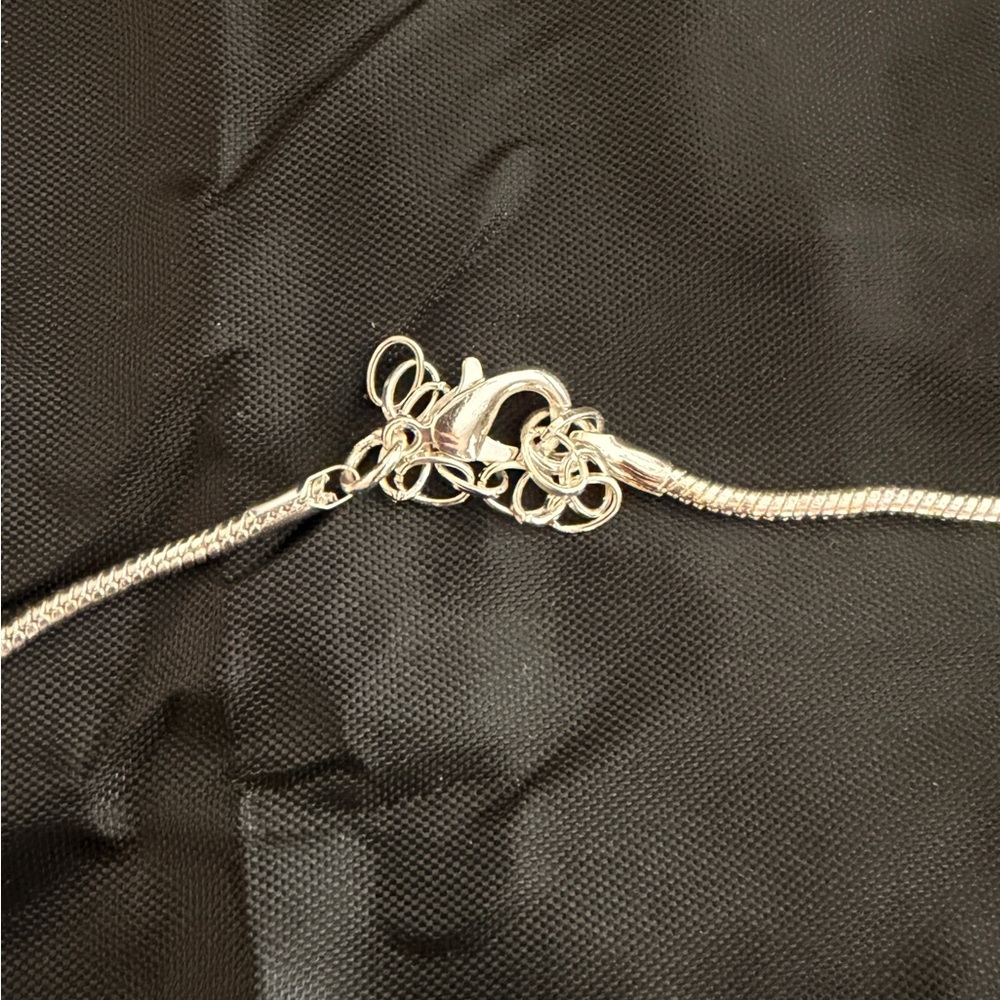 Silver Dragonfly Pendant Necklace - Picture 3 of 3